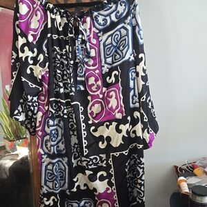 Alice & Trixie Black, Blue, and Purple  Dress